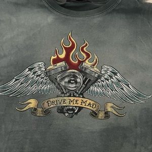 Drive Me Mad Forever 21 Graphic Cropped Tee